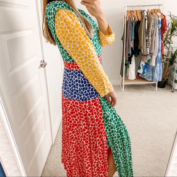 Rixo Charlene Dress Psychadelic Tulip - Picture 4 of 9